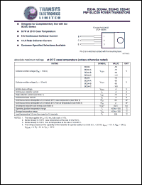 BD244B datasheet: 90 V, PNP silicon power transistor BD244B