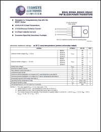 BD242A datasheet: 70 V, PNP silicon power transistor BD242A