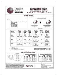 MRL5028 datasheet: 50 A, rectifier/zener automotive altemator diode MRL5028
