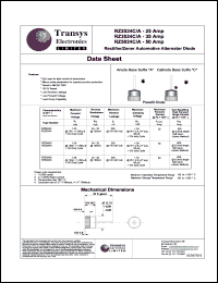 RD251000A datasheet: 1000 V, 25 A, rectifier automotive die RD251000A