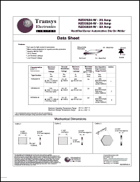 RZD2524-W datasheet: 25 A, rectifier/zener automotive die on wafer RZD2524-W