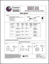 RZD3524-W datasheet: 35 A, rectifier/zener automotive die on wafer RZD3524-W
