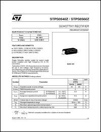 STPS0540Z datasheet: SCHOTTKY RECTIFIER STPS0540Z