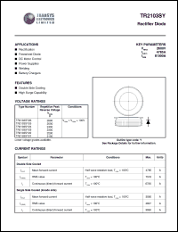 TR2103SY22 datasheet: 2200 V, rectifier diode TR2103SY22