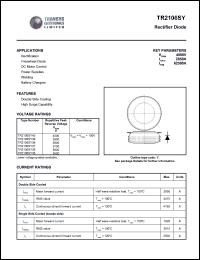 TR2106SY39 datasheet: 3900 V, rectifier diode TR2106SY39