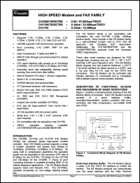 CH1794ET datasheet: V.32bis/14,400bps, High speed  modem module and FAX family CH1794ET