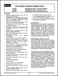 CH2165 datasheet: Send/retrieve email. Unlimited email, V.90 High speed  internet modem CH2165