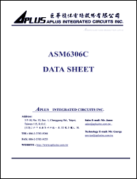 ASM6306C datasheet: 3 V, very low-cost voice synthesizer with 4-bit microprocessor ASM6306C