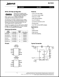 EL7513IY-T7 datasheet: White LED step-up regulator EL7513IY-T7