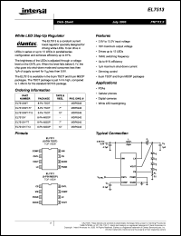 EL7513IWT-T7 datasheet: White LED step-up regulator EL7513IWT-T7