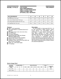 V53C16258HT30I datasheet: High performance 256K x 16 EDO page mode CMOS DRAM no self refresh, 30ns V53C16258HT30I