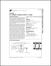 CLC018AJVJQ datasheet: 8 x 8 Digital Crosspoint Switch, 1.4 Gbps CLC018AJVJQ