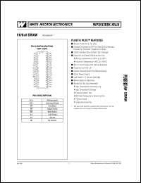 WPS512K8LB-25RJM datasheet: 512K x 8 SRAM, low power, 25ns WPS512K8LB-25RJM