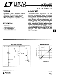 LM329CZ datasheet: 6.9V precision voltage reference LM329CZ