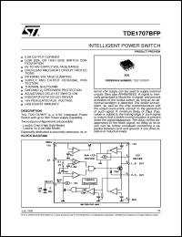 TDE1707BFP datasheet: INTELLIGENT POWER SWITCH TDE1707BFP