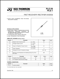 PLQ1 datasheet: FAST RECOVERY RECTIFIER DIODES PLQ1