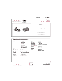 PD40-10LA datasheet: DC/DC converter. Maximum output power 40 W. Input range: 10-30 VDC. Open PCB. Output #1: Vnom 5V, Imin 0.0A, Imax 8.0A. PD40-10LA