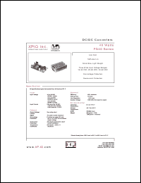 PD40-31HC datasheet: DC/DC converter. Maximum output power 40 W. Input range: 30-90 VDC. Enclosed. Output #1: Vnom +5V, Imin 0.5A, Imax 3.0A. Output #2: Vnom +12V, Imin 0,2A, Imax 2.0A. Output #3: Vnom -12V, Imin 0A, Imax 0.8A. PD40-31HC