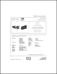 PD65-32HC datasheet: DC/DC converter. Maximum output power 65 W. Input range: 30-90 VDC. Enclosed. Output #1: Vnom +5V, Imin 1.0A, Imax 6.0A. Output #2: Vnom +15V, Imin 0,4A, Imax 3.0A. Output #3: Vnom +12V, Imin 0.1A, Imax 0.5A. PD65-32HC