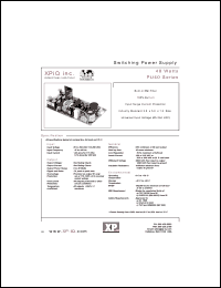 PU40-25SL datasheet: Switching power supply, Maximum output power 40W. Output #1: Vnom +5V, Imin 0.5A, Imax 3.0A. Output #2: Vnom +24V, Imin 0.1A, Imax 1.0A. PU40-25SL