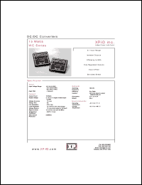 WC202 datasheet: DC/DC converter. Input voltage 18-36 VDC. Output voltage 12 VDC. Output current 1250 mA. Input current 20 mA(no load), 750 mA(full load). WC202