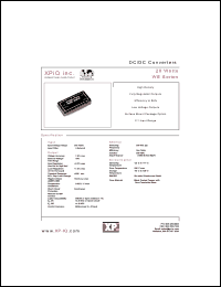 WE300M datasheet: DC/DC converter, 20 watts. Input voltage 18-36 VDC. Output voltage 3.3 VDC. Output current 5000 mA. Input current 20 mA(no load), 828 mA(full load). WE300M