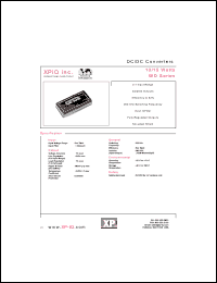 WD504 datasheet: DC/DC converter, 15 watts. Input voltage 4.7-9.0 VDC. Output voltage +-12.0 VDC. Output current +-333 mA. Input current 15 mA(no load), 2100 mA(full load). WD504