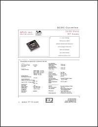 WF100U datasheet: DC/DC converter, 25/30 watts. Optional UL1950 approved product. Input voltage 9-18 VDC. Output voltage 3.3 VDC. Output current 5000 mA. Input current 30 mA(no load), 1860 mA(full load). WF100U