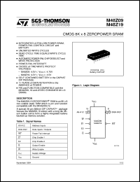 M48Z09 datasheet: CMOS 8KB X 8 ZEROPOWER SRAM M48Z09