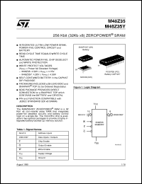 M48Z35-70MH1 datasheet: 256 KBIT (32KB X 8) ZEROPOWER SRAM M48Z35-70MH1