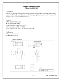 LBP-122 datasheet: Photo IC photointerrupter LBP-122