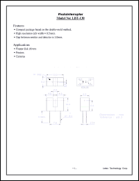 LBT-130 datasheet: Photointerrupter. LBT-130