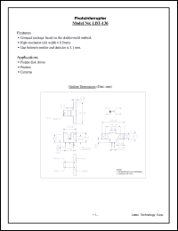 LBT-136 datasheet: Photointerrupter. LBT-136