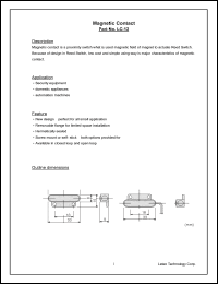 LC-12 datasheet: Magnetic contact. LC-12