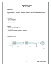 LC-23 datasheet: Magnetic contact. LC-23