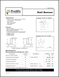 PT-30E7 datasheet: 4.2-18V; hall sensor. For double coil DC brushless motor (PT-30E6/7), VCD/DVD loader, CD/DVD-ROM and cover detector PT-30E7