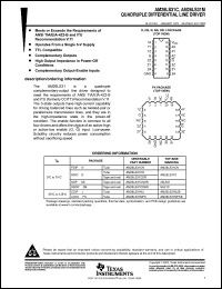 AM26LS31CDBR datasheet: Quadruple differential line driver AM26LS31CDBR