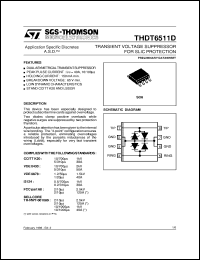 THDT6511D datasheet: TRANSIENT VOLTAGE SUPPRESSOR FOR SLIC PROTECTION - (ASD) THDT6511D