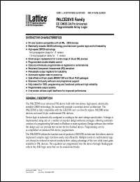 PALCE20V8Q-25JI/4 datasheet: EE CMOS universal programmable array logic, 25ns PALCE20V8Q-25JI/4