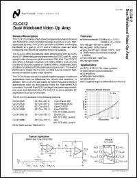 5962-9471901M2A datasheet: Dual, Wideband Video Op Amp 5962-9471901M2A