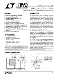 LT1172MK datasheet: 100kHz, 1.25A high efficiency switching regulator LT1172MK