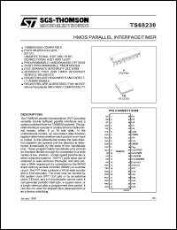 TS68230CP8 datasheet: HMOS parallel interface/timer, 8MHz TS68230CP8