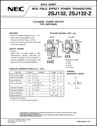 2SJ132 datasheet: P-cannel power MOSFET for switching, 2A, 30V 2SJ132