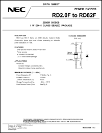 RD16FB3 datasheet: 1W zener diode, 16V RD16FB3