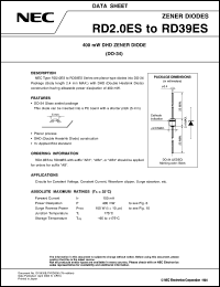 RD4.7ESAB2 datasheet: 0.4W DHD zener diode, 4.7V RD4.7ESAB2