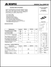 S50D100C datasheet: Schottky barrier rectifiers, 50A, 100V S50D100C