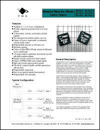 MC1101A datasheet: 4.75-5.25V; advanced multi-axis motion control chipset MC1101A