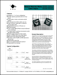 MC1101A-P datasheet: 4.75-5.25V; advanced multi-axis motion control chipset MC1101A-P