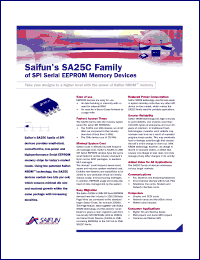 SA25C512 datasheet: 512Kb, 64K x 8-bit memory; IIC serial EEPROM memory device SA25C512