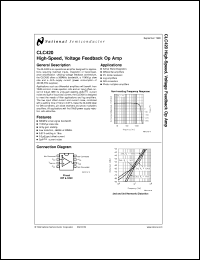 CLC420AJE-TR13 datasheet: High-Speed, Voltage Feedback Op Amp CLC420AJE-TR13